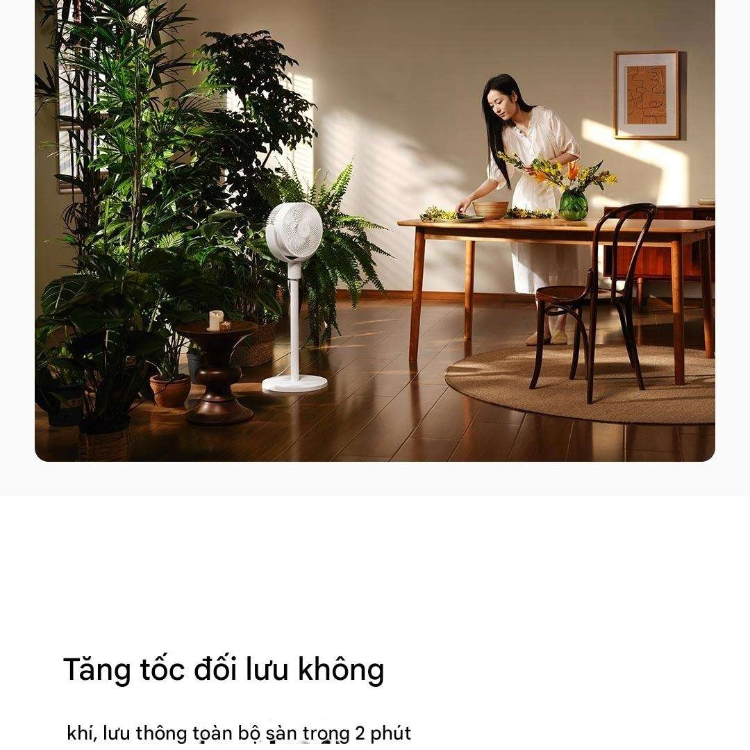 Quạt tuần hoàn Xiaomi Mijia BPLDS08DM (kết nối Apple Xiaomi Home, động cơ DC 18W, gió thổi xa 13m)	